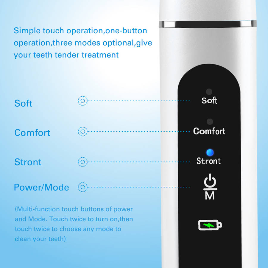 Portable 3 Working Modes Electric Ultrasonic Dental Calculus Remover