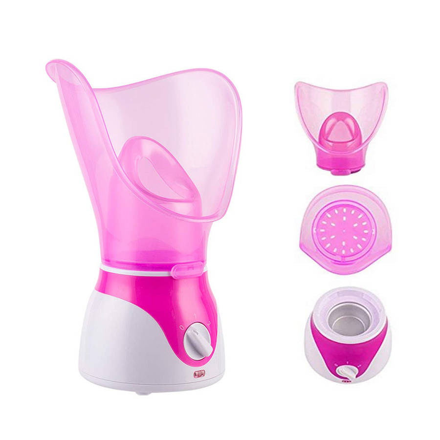 Professional Spa Home Facial Steamer Warm Mist Moisturizing - Pink
