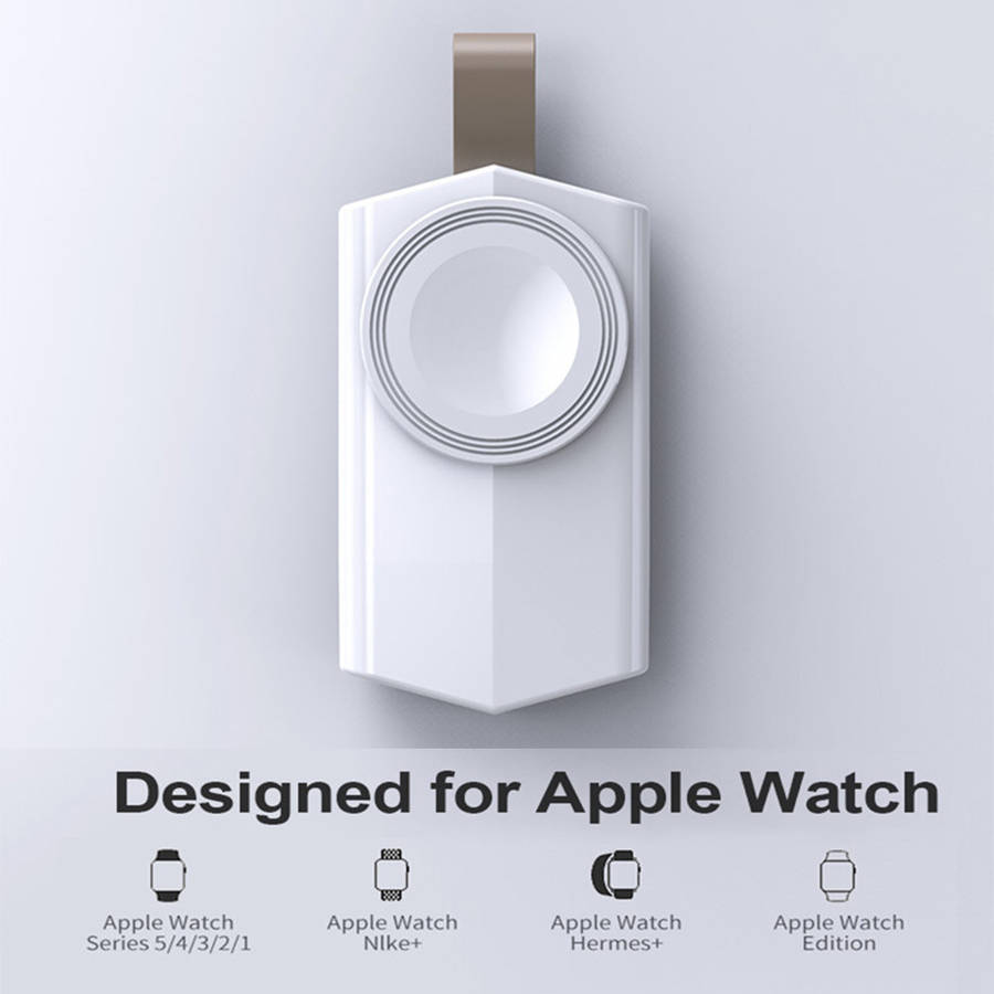 Portable USB Apple Watch Magnetic Wireless Charger - White
