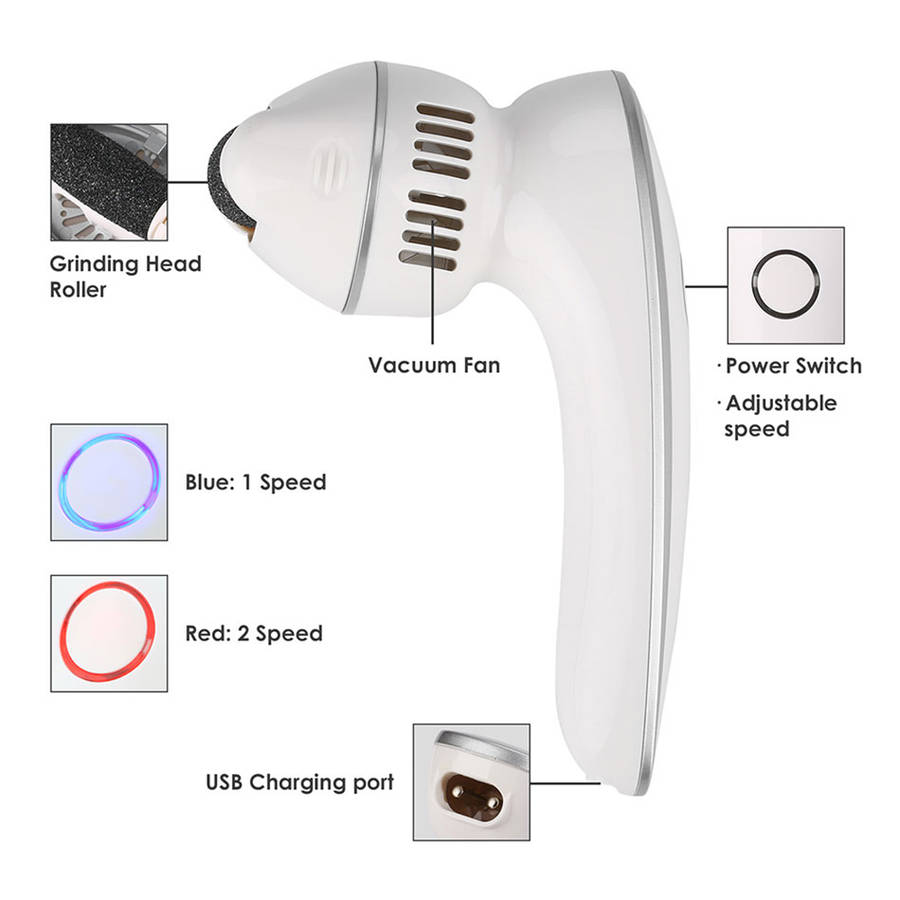 Portable Electric Foot Grinder Callus Dead Skin Peel Remover