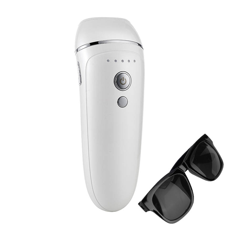 Professional 600,000 Flashes Painless IPL Hair Remover Machine - White