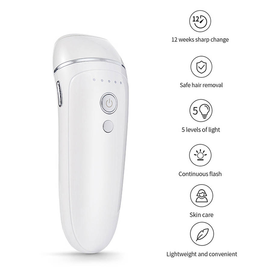 Professional 600,000 Flashes Painless IPL Hair Remover Machine - White