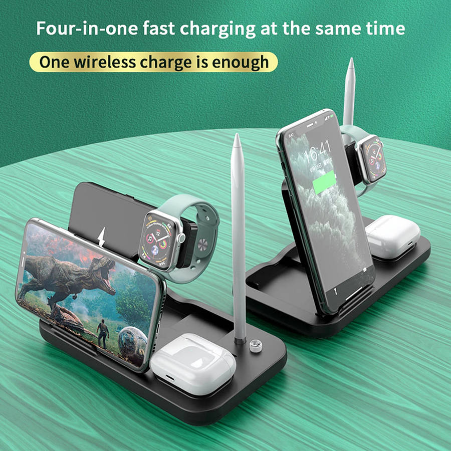 Portable 4 in 1 Foldable Wireless Charger Stand