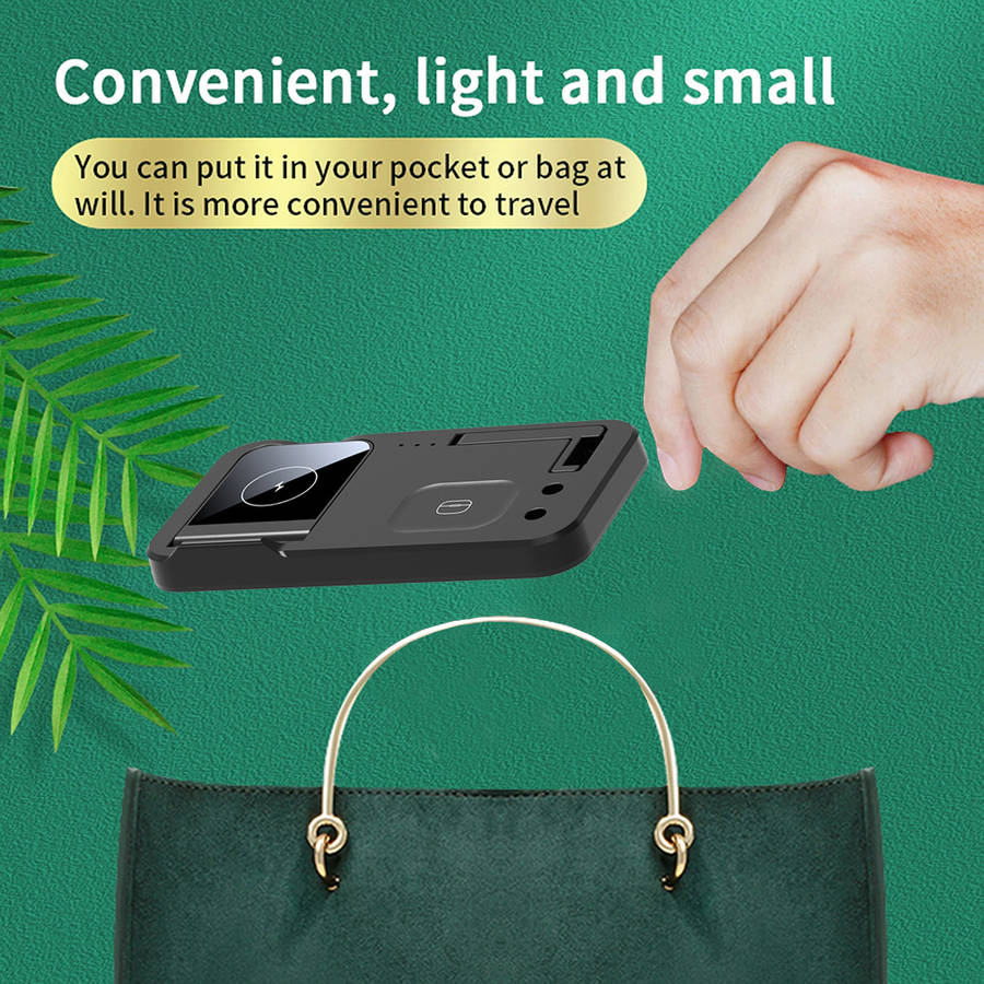 4-in-1 Foldable Wireless Charger Station Phone Holder