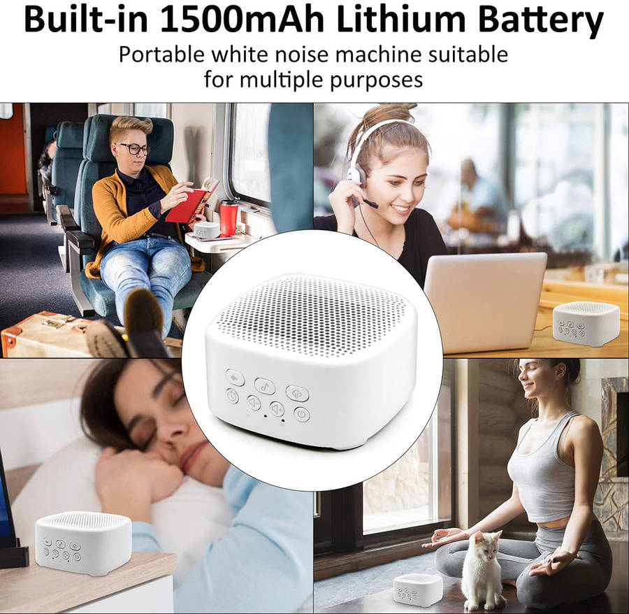 Portable White Noise Sounder Machine Support Earphone Jack & TF Card Reader