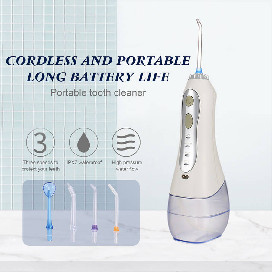 Professional Dental Oral Irrigator with 300ml Water Tank for Travel & Home
