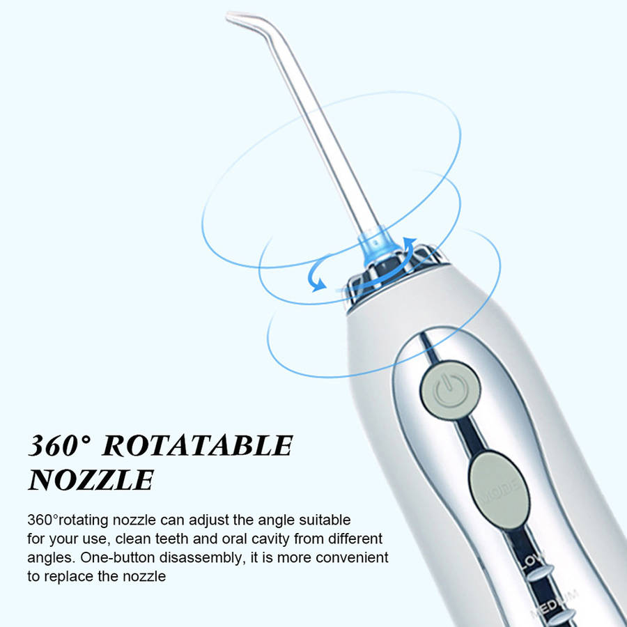 Professional Dental Oral Irrigator with 300ml Water Tank for Travel & Home
