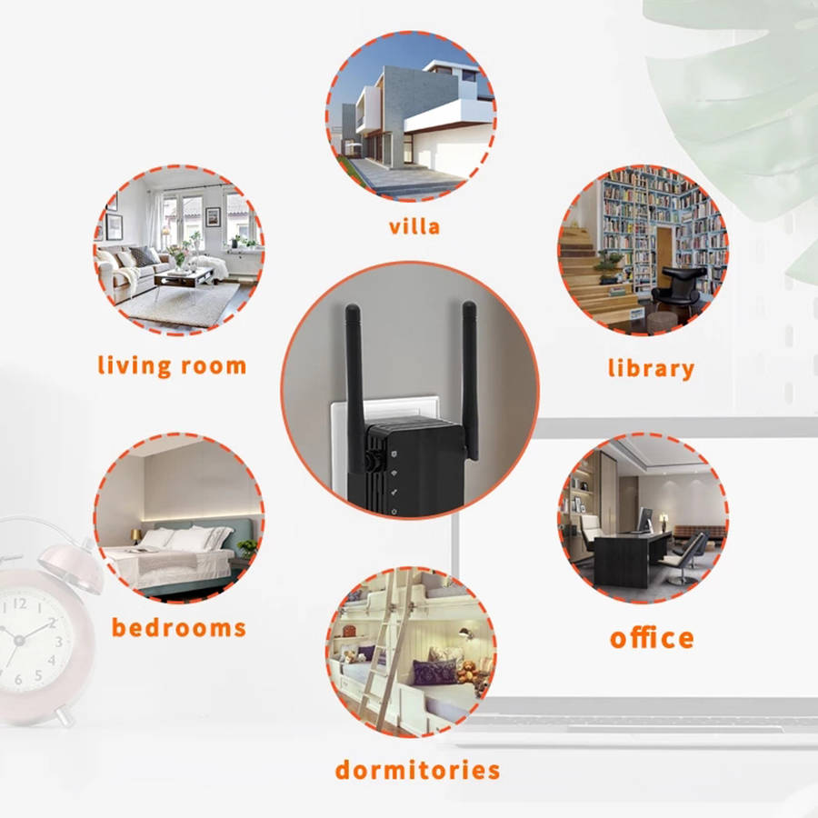Portable 300Mbps WiFi Repeater Wireless 2.4G WIFI Router Repeater