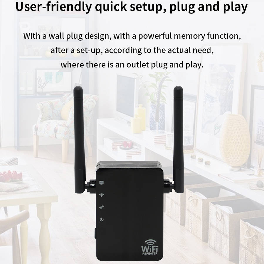 Portable 300Mbps WiFi Repeater Wireless 2.4G WIFI Router Repeater