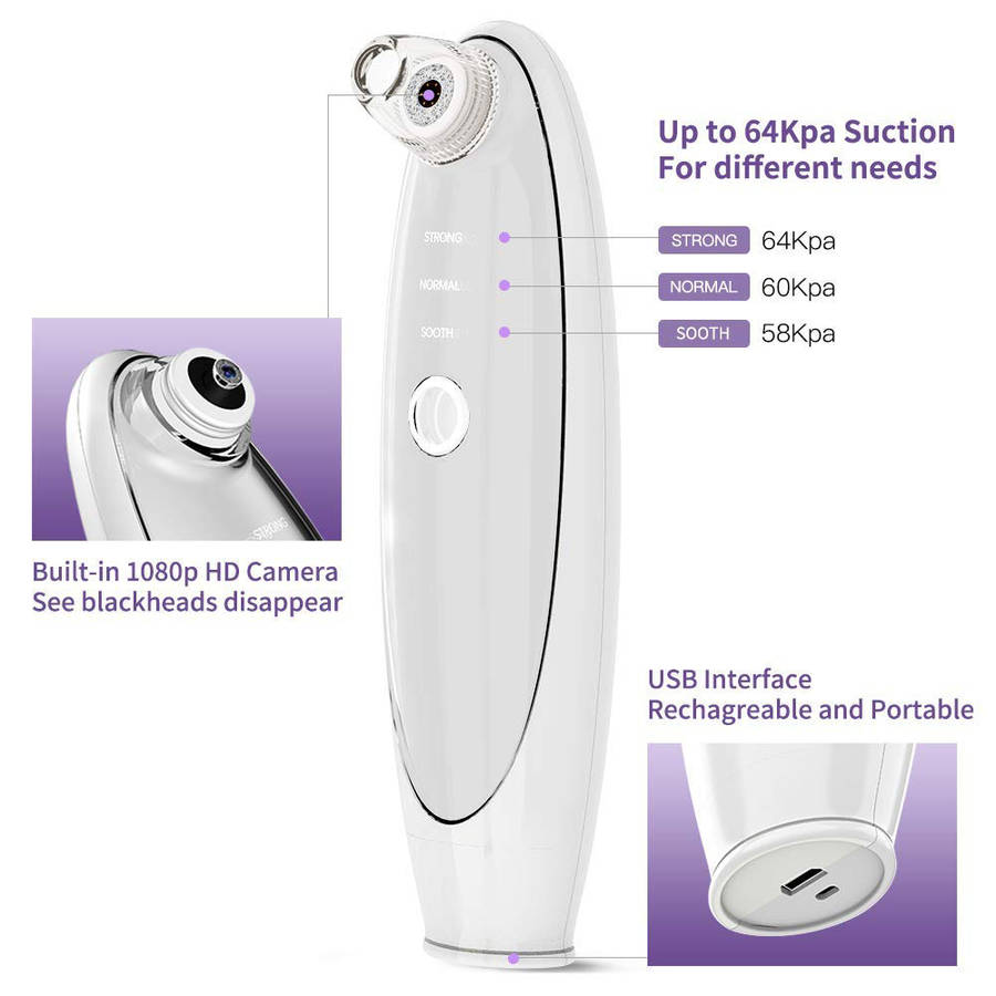 Portable 10X Blackhead Remover Pore Vacuum with HD Camera