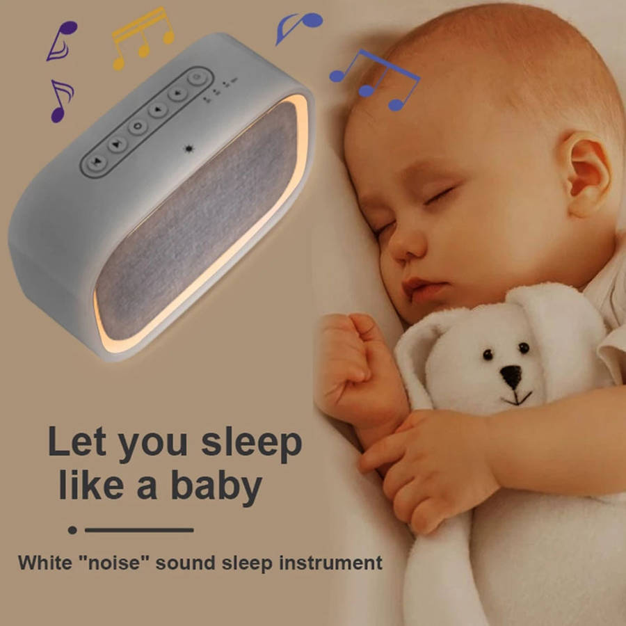 10 Soothing Natural Sound White Noise Machine with Touch Night Light
