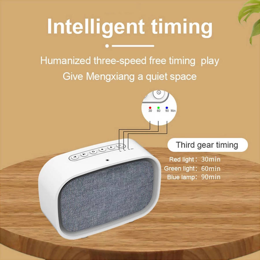 10 Soothing Natural Sound White Noise Machine with Touch Night Light