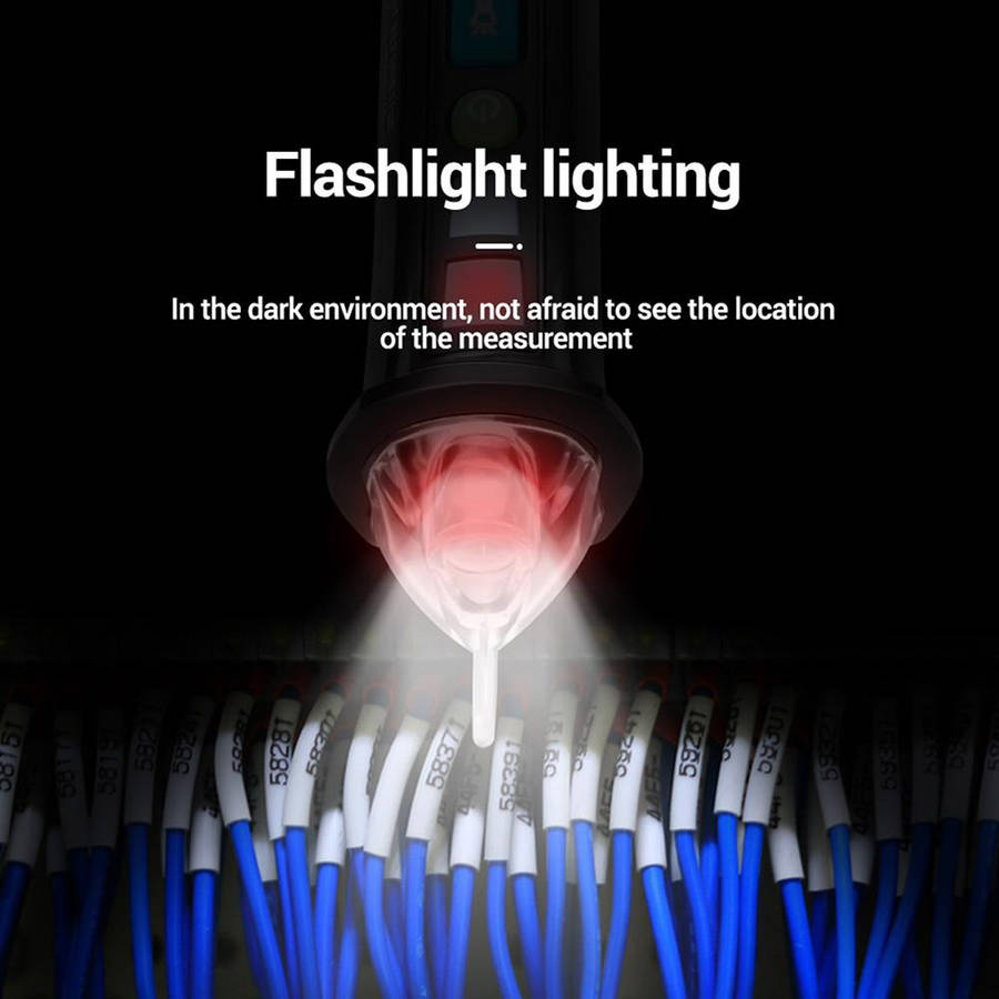 Multi-Function 12V-1000V Pen Style Non-Contact AC Voltage Detector