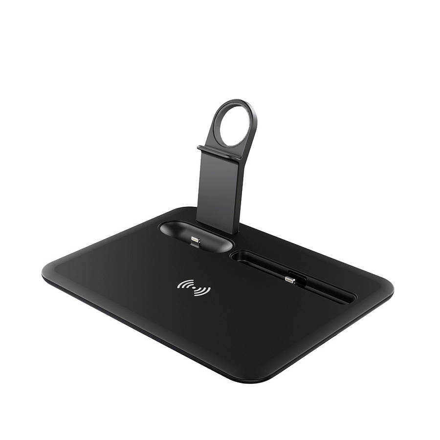 4-in-1 Fast Wireless Charger For iPhone 13 Pro/Airpods 3/Apple Watch Black