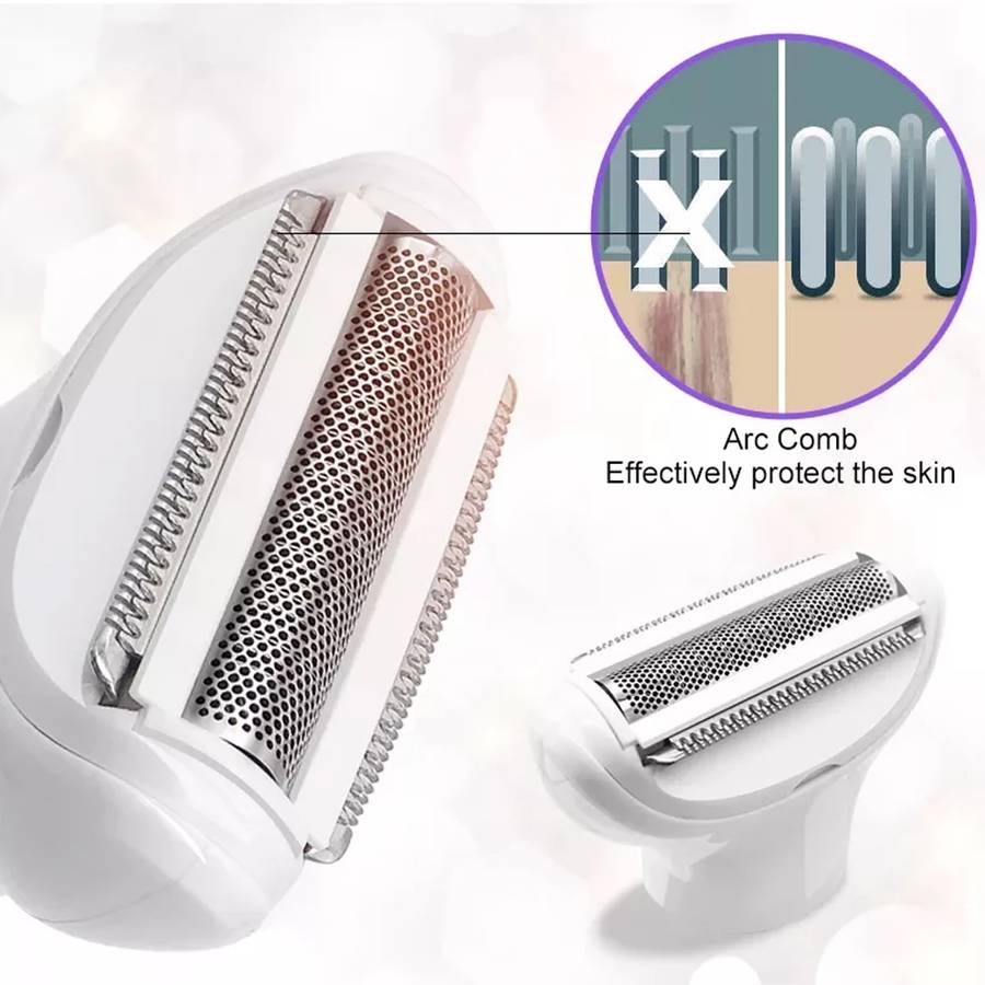 5 in 1 Hair Trimmer for Face Eyebrow Mustache Arm Leg Armpit Bikini -Purple