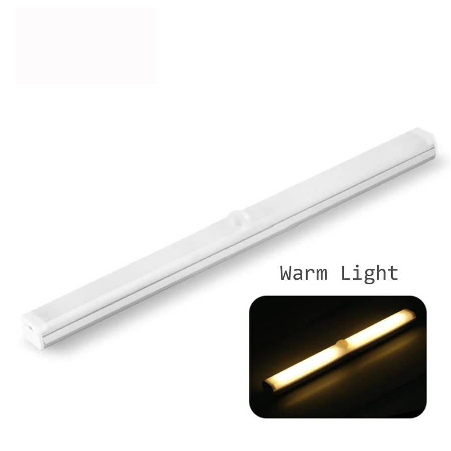 22cm USB Rechargeable Wall Light Motion Sensor Closet Lamp - Warm Light