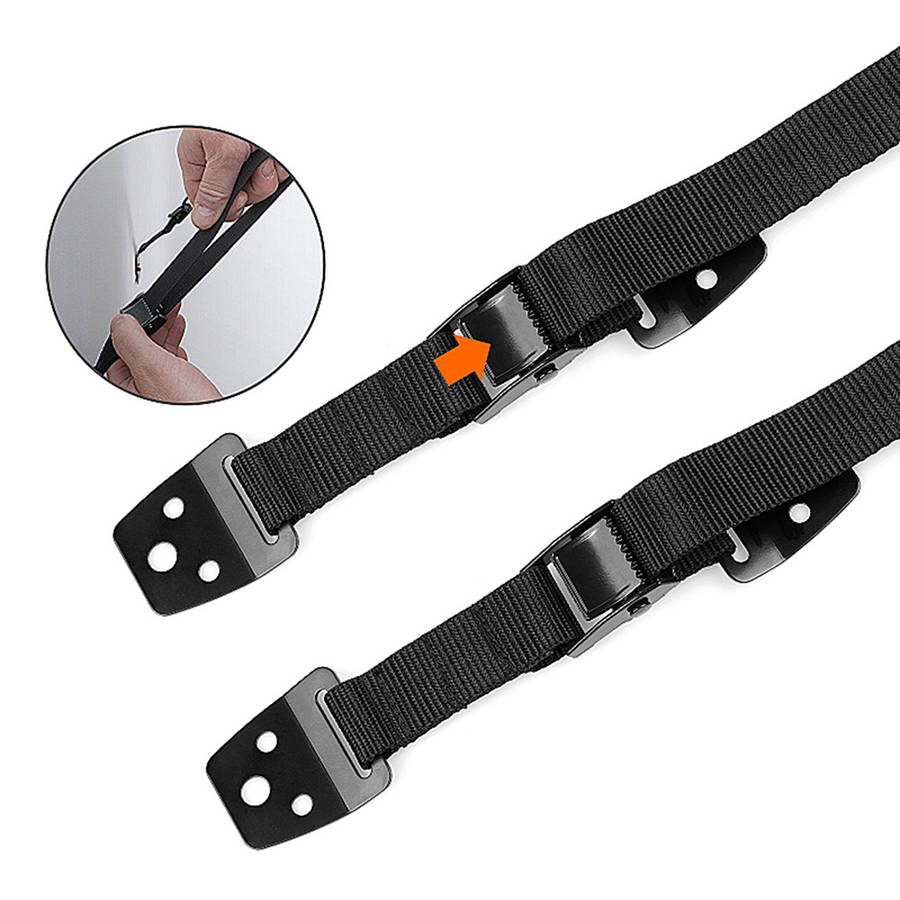 2 Pieces Anti-Tip Furniture & TV Straps Set for Child Safety Baby Proofing
