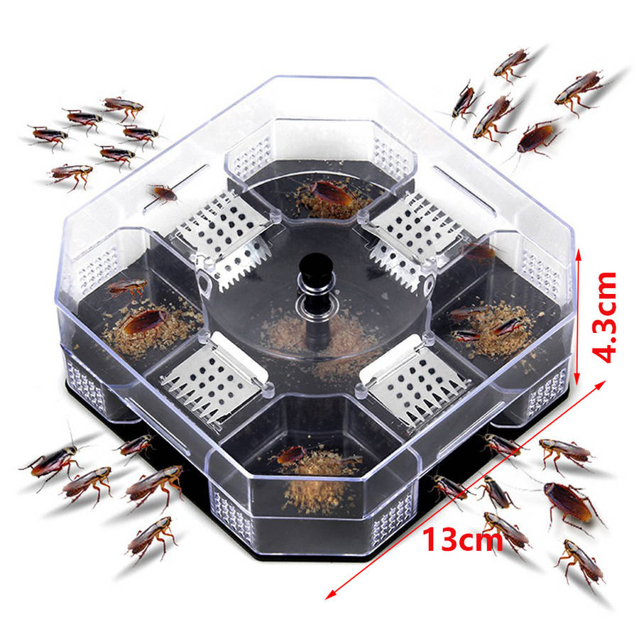 Reusable Household Cockroach Harmless Trap Catcher Box For Home Kitchen