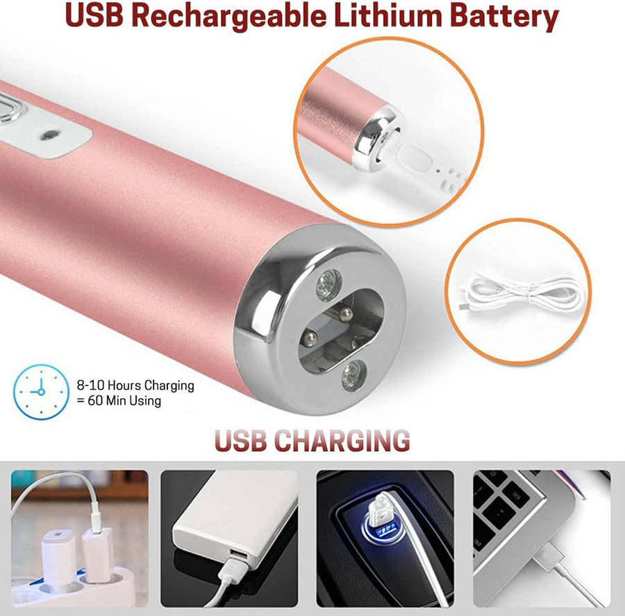 4-in-1 Women's Electric Shaver Set for Eyebrow Face Nose Body Underarm