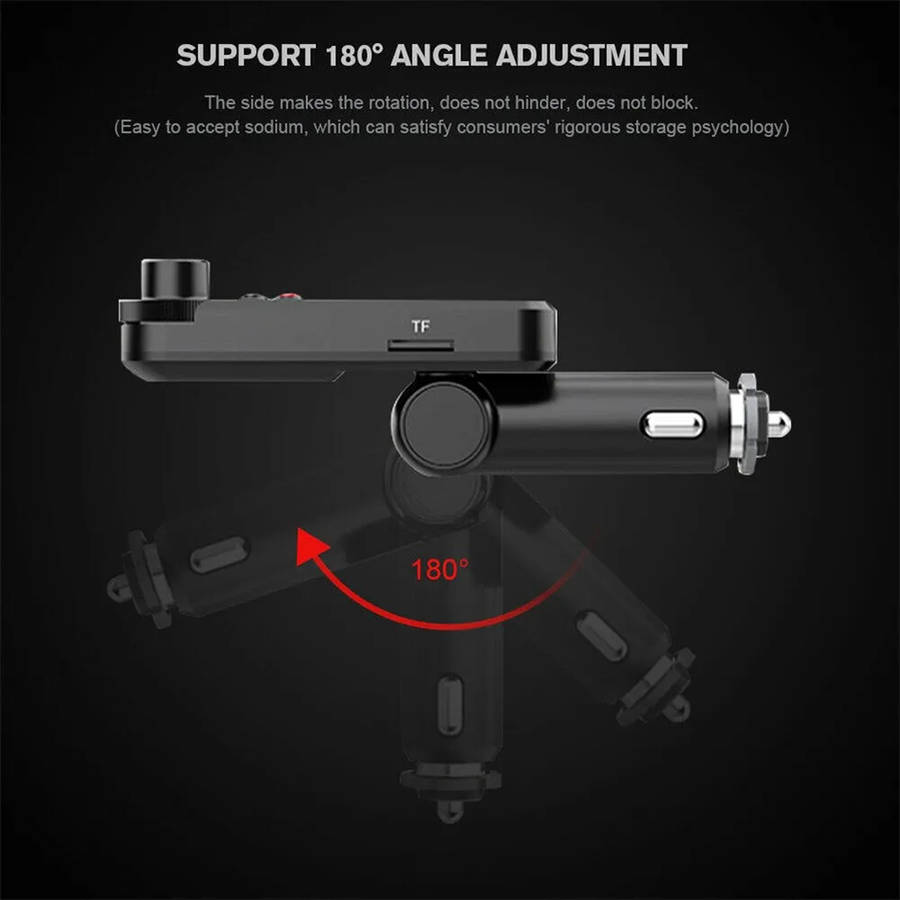 Car Bluetooth 5.0 FM Transmitter MP3 Music Player Hands-free Call Auto Kit