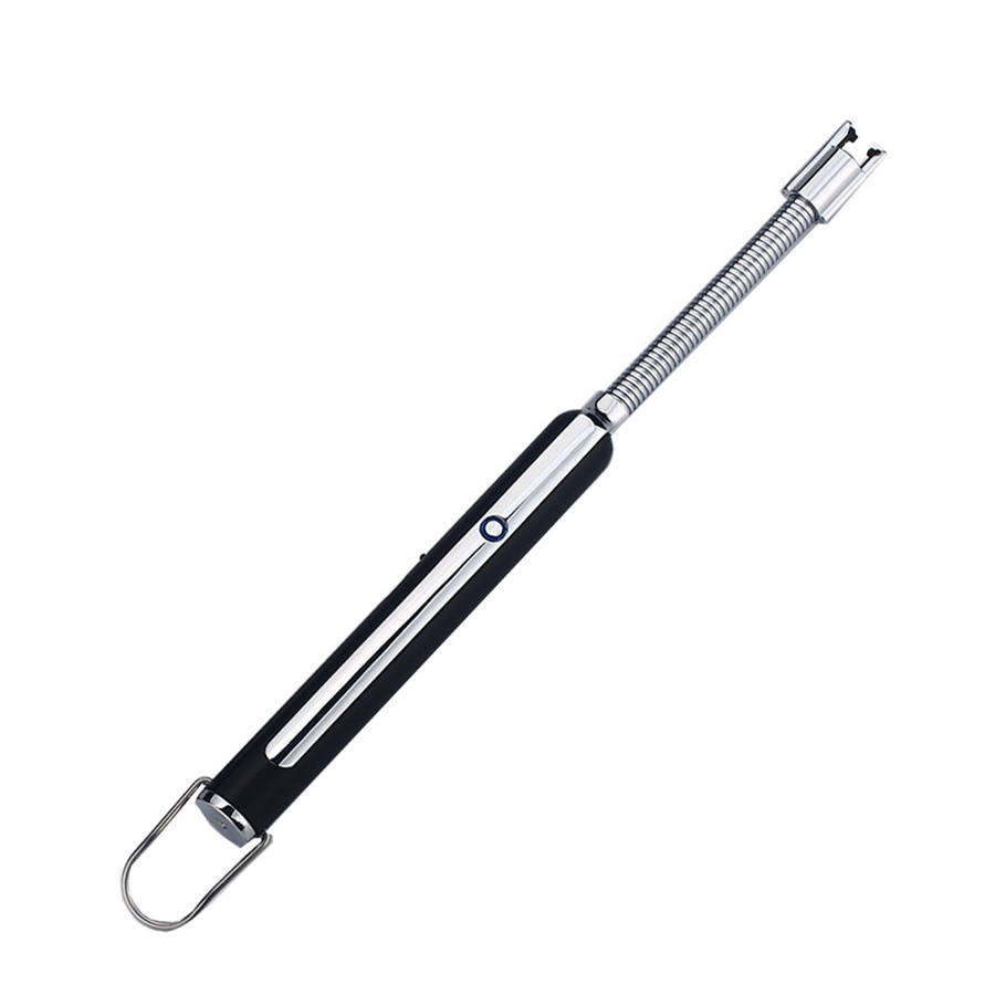 Outdoor BBQ Rechargeable Electric USB Pulsed Arc Lighter-Black