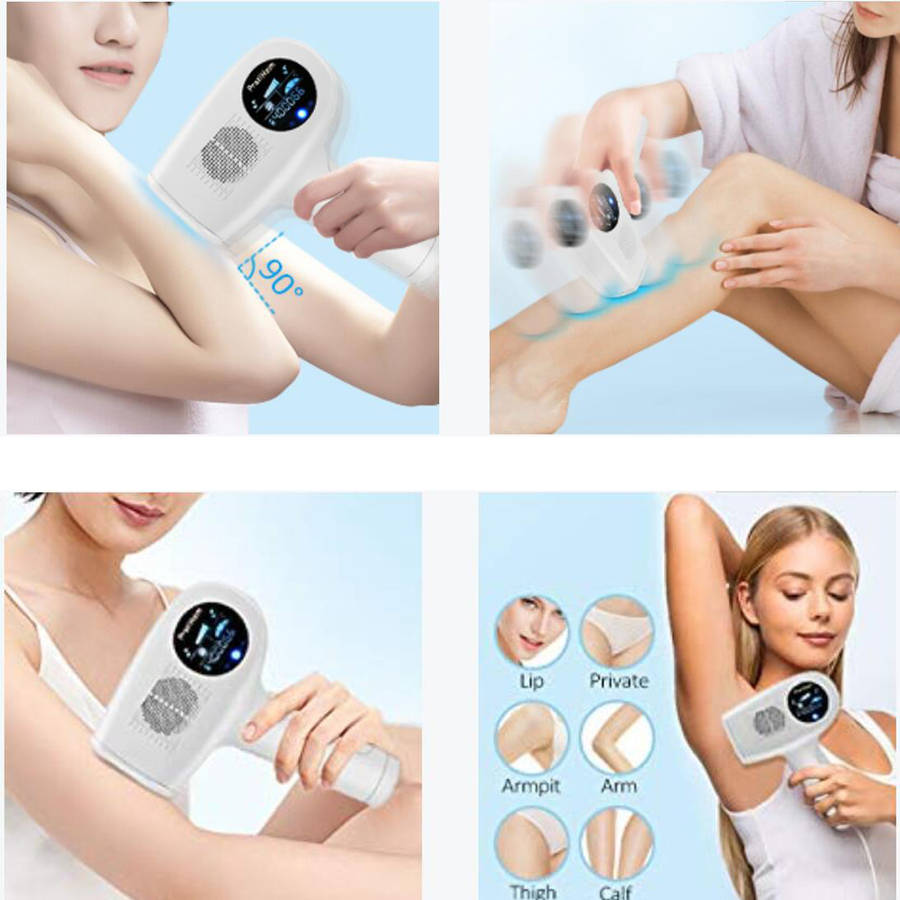 Cold compress facial & body permanent laser hair removal for women and men