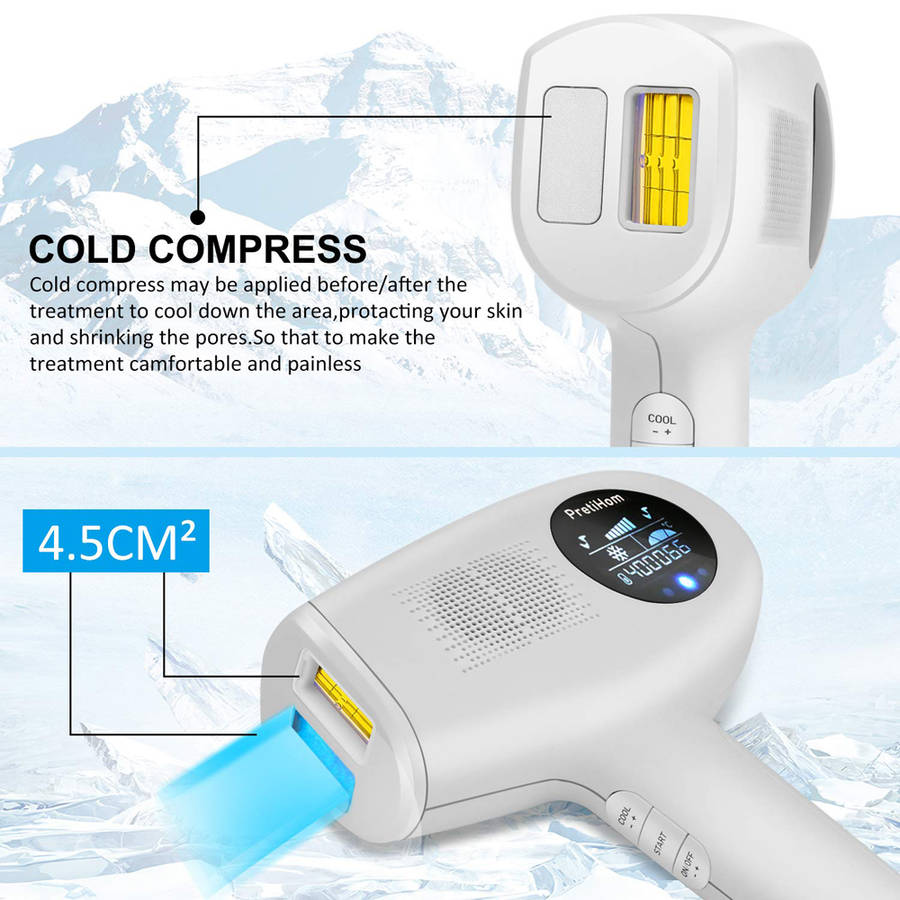 Cold compress facial & body permanent laser hair removal for women and men