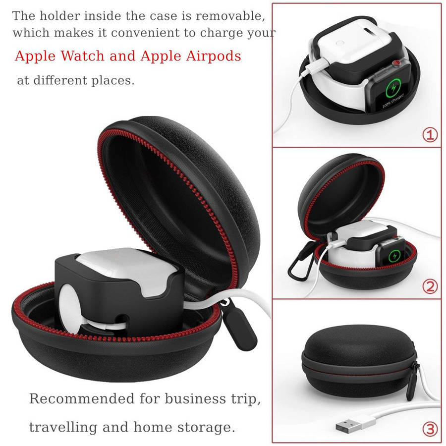 Hard Protective Travel Case for Apple Watch and Airpods