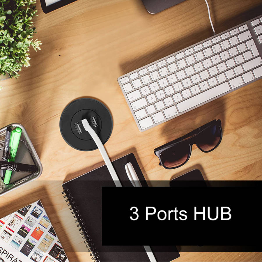 3.1A Desktop 3 Ports Splitter USB HUB Adapter