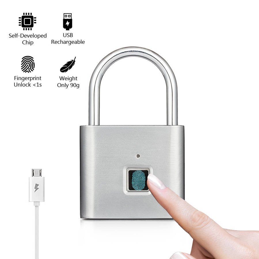 USB Rechargeable Smart Keyless Fingerprint Electric Lock