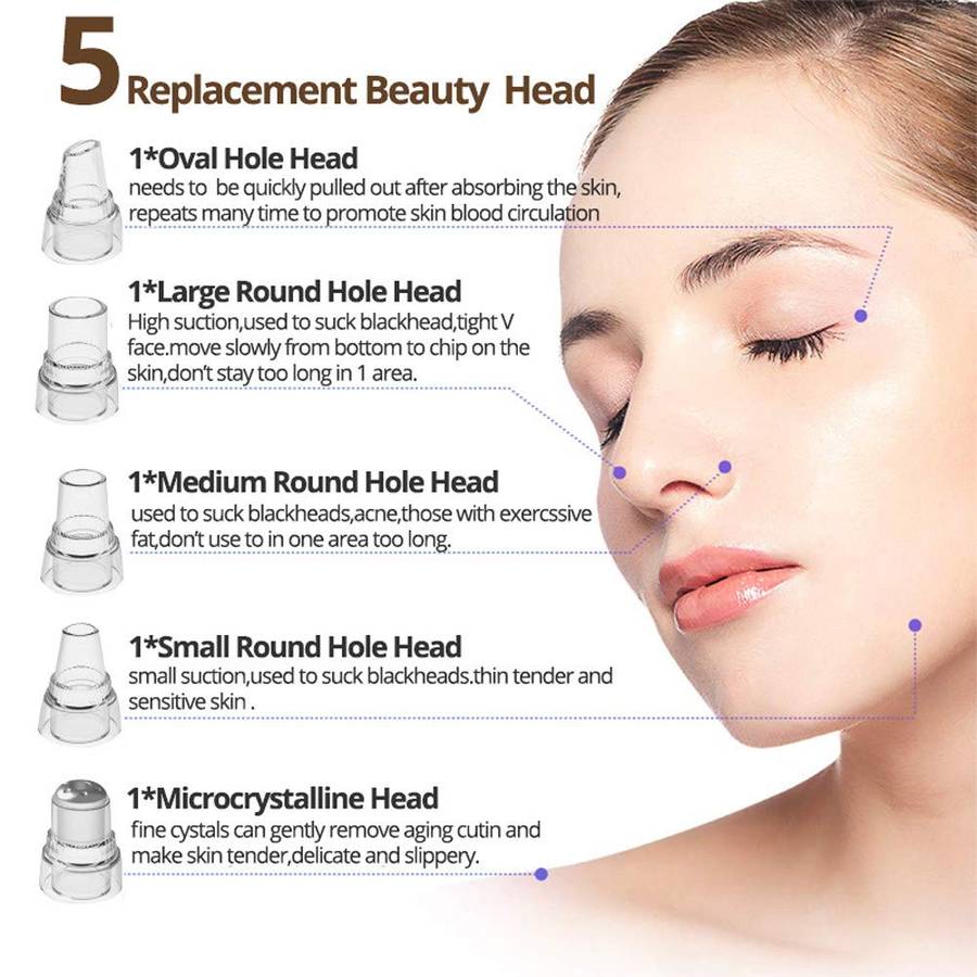 Electric Blackhead Remover Device Vacuum Pore Cleaner