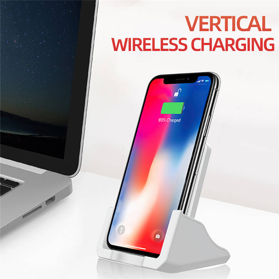 Fast 10W Wireless Charger For iPhone 11 Samsung S10-White