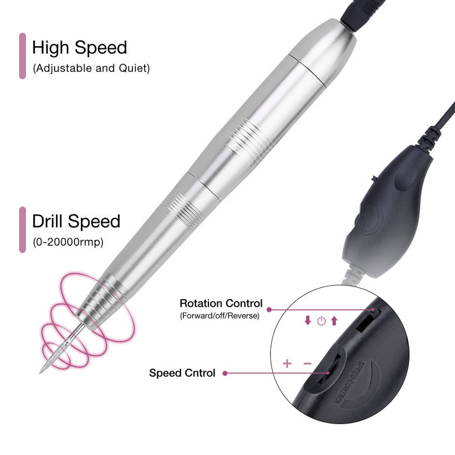 USB Portable Electric Nail Drill Pen Manicure Machine Set