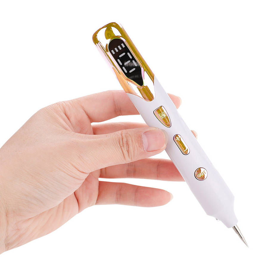 LCD Plasma Pen Laser Tattoo Mole Freckle Corns Removal Machine-Golden