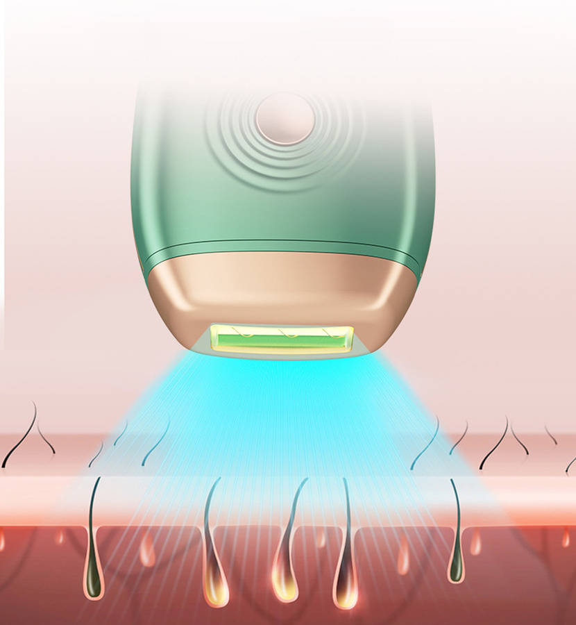 500000 Flash Permanent Laser Epilator IPL Hair Removal Machine-Green