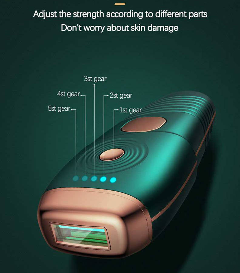 500000 Flash Permanent Laser Epilator IPL Hair Removal Machine-Green