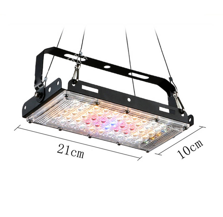 LED Grow Light Full Spectrum 50W Ultrathin Hanging Growing Lamp