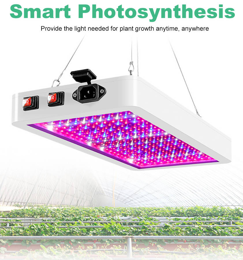 Double Switch Dessign Full Spectrum LED Grow Light For Plants Growth