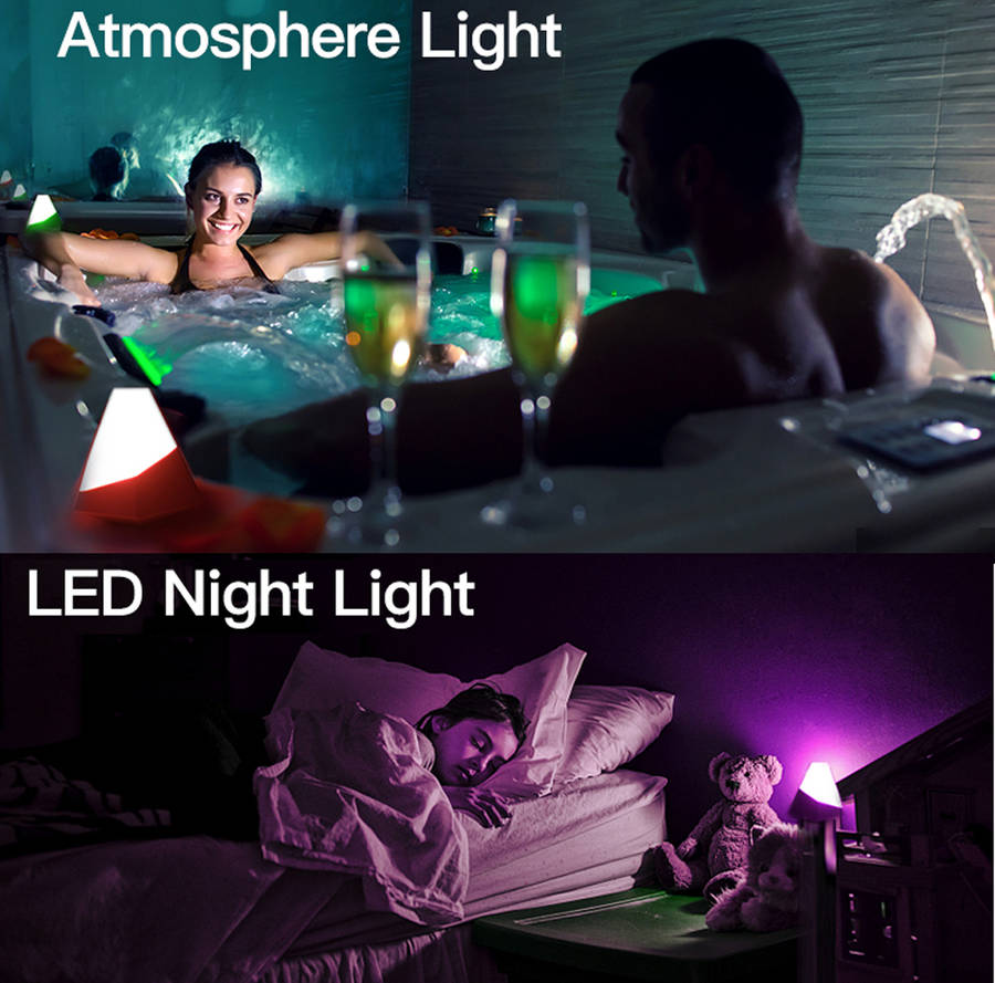 2 In 1 Bedside Wireless Fast Charger with Removable LED Night Light