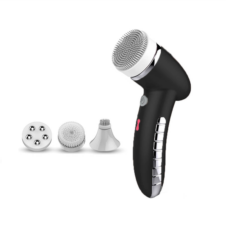 4 in 1 Deep Cleaning Electric Sonic Vibration Face Cleaner Brush