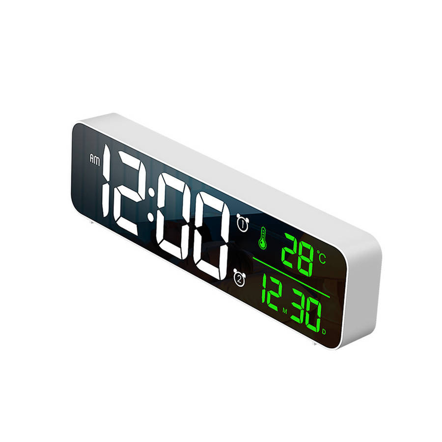 USB LED Temperature Date HD Display Electronic Desktop Alarm Clock