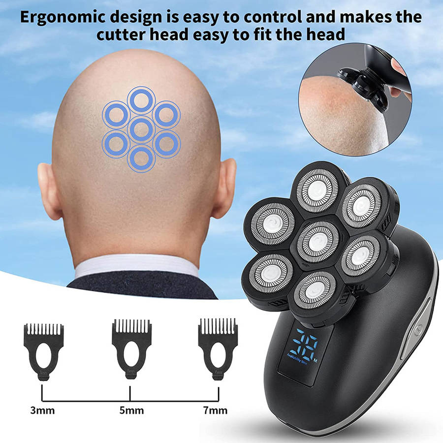 5 In 1 7 Floating Heads Beard Nose Ear Hair Trimmer Electric Shaver