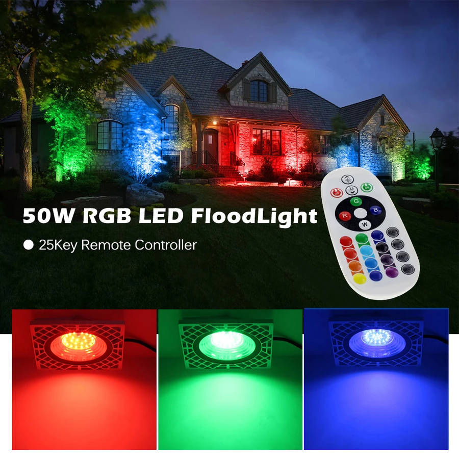 LED RGB Flood Light Outdoor Floodlight with Remote Control