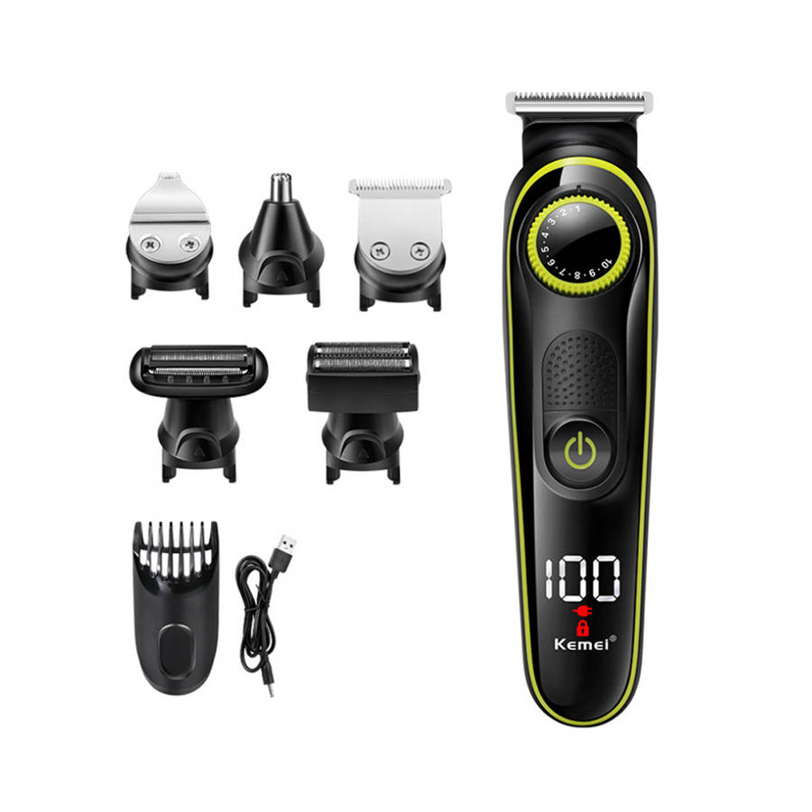 5 in 1 Electric Hair Clipper Shaver Razor Nose Trimmer Grooming Kit