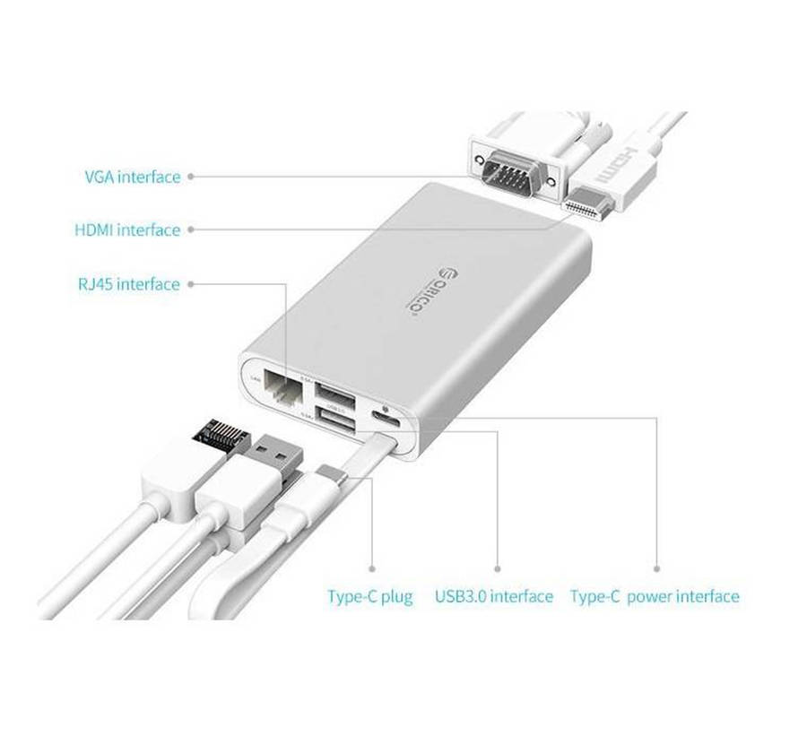 6 in 1 USB Type-C Hub