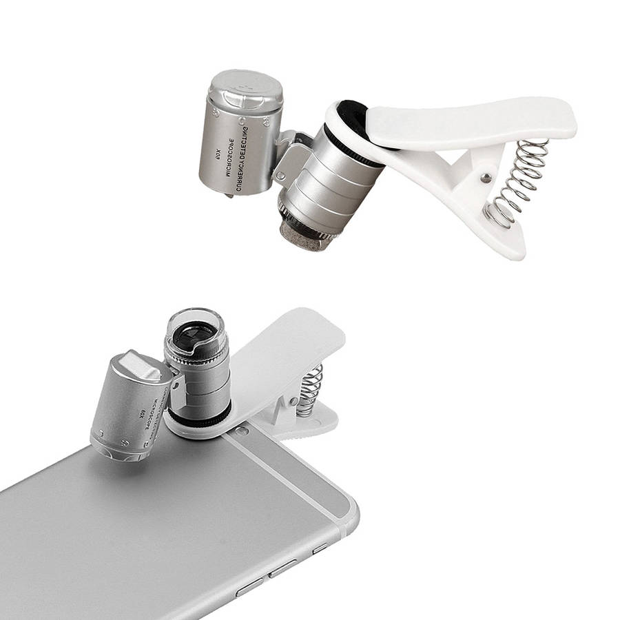 60X Clip-On Microscope Magnifier Universal Lens