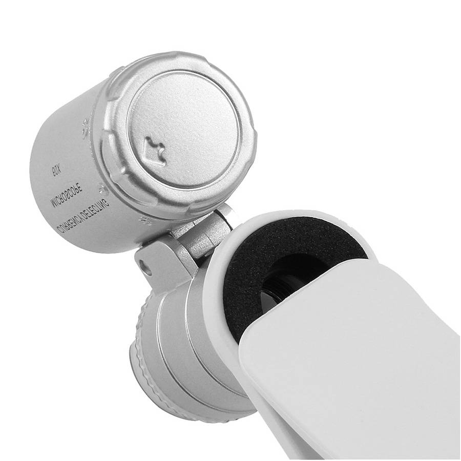 60X Clip-On Microscope Magnifier Universal Lens