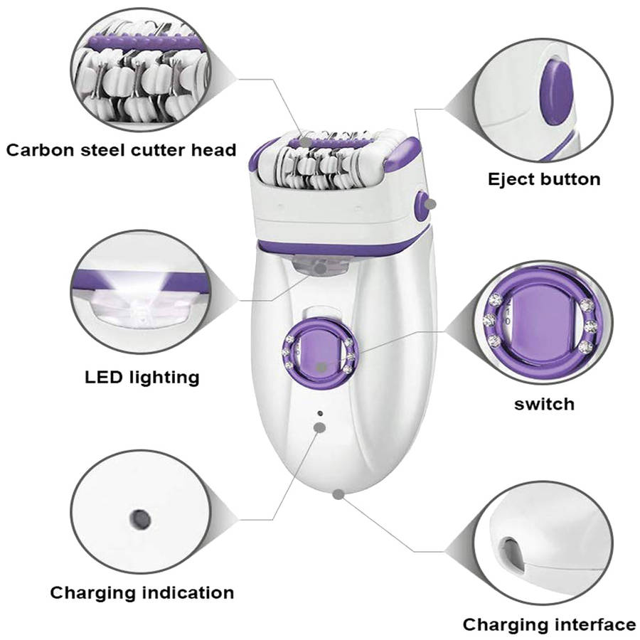 2 in 1 Electric Razor Ladies Body Hair Removal Device