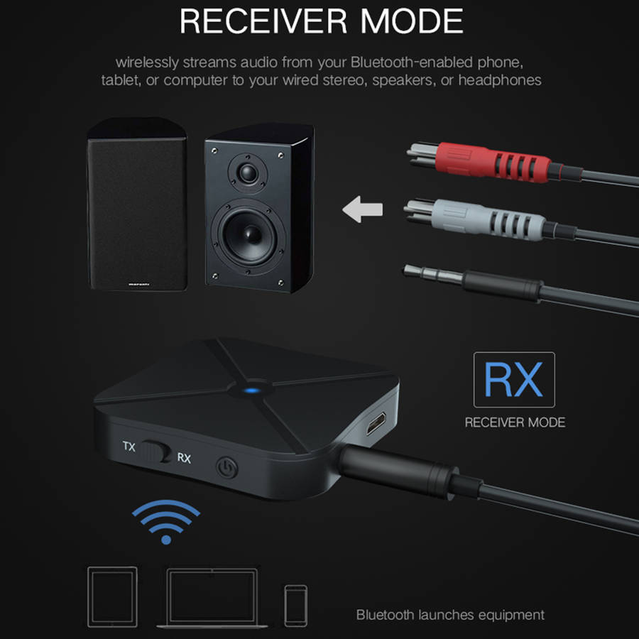 2 in 1 Bluetooth 4.2 Adapter Bluetooth Transmitter Receiver