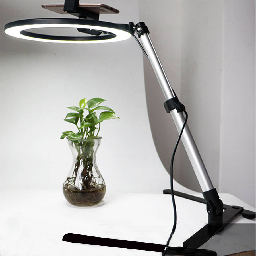 Dimmable LED Ring Light With Cell Phone Holder